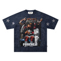 BKYS Revival Distressed Portrait Graphic T-Shirt